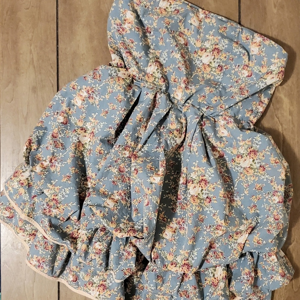 Mini Dress with Ruffled Hem